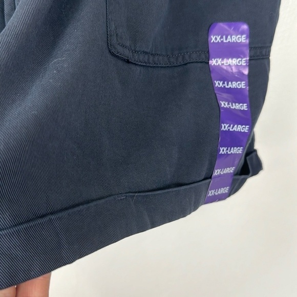 GAP Women's XXL Tencel Short Blue Pull On Drawstring Cuffed NWT Inseam 4" - Picture 5 of 12